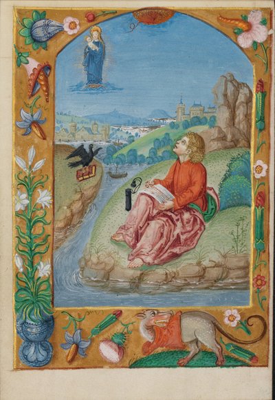 Sankt Johannes på Patmos av Unknown artist