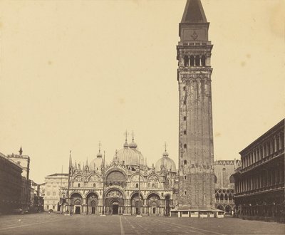 [Markuskyrkan och Campanile] av Unknown artist