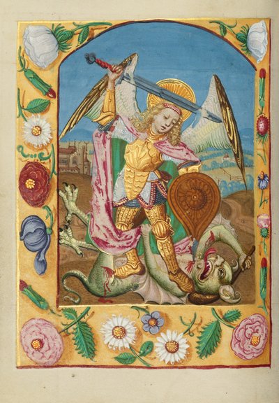 Sankt Mikael och draken av Unknown artist
