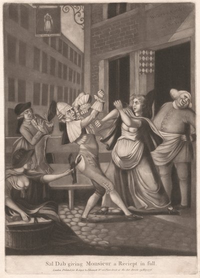 Sal Dab ger Monsieur ett fullständigt kvitto av Unknown artist