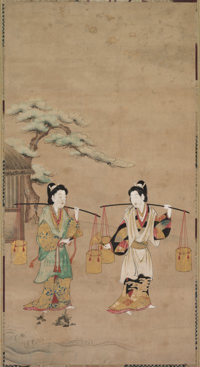 Scen från en Noh Play av Unknown artist