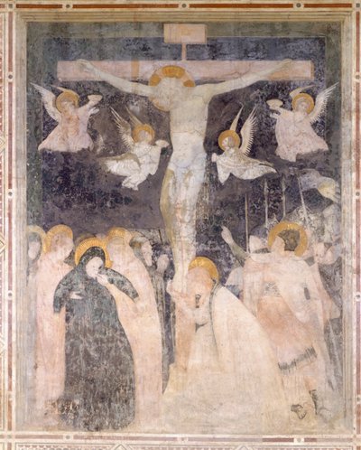 Korsfästelsescen, Pomposaklostret, Italien av Unknown artist