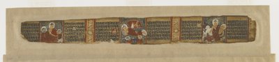 Scener från Buddhas liv från ett <em>Prajna-paramita</em>-manuskript av Unknown artist