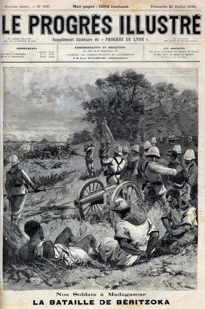 Andra fransk-malagasiska kriget (1895) Beritzoka den 30 juni av Unknown artist