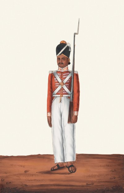 Sepoy, Madras armé av Unknown artist