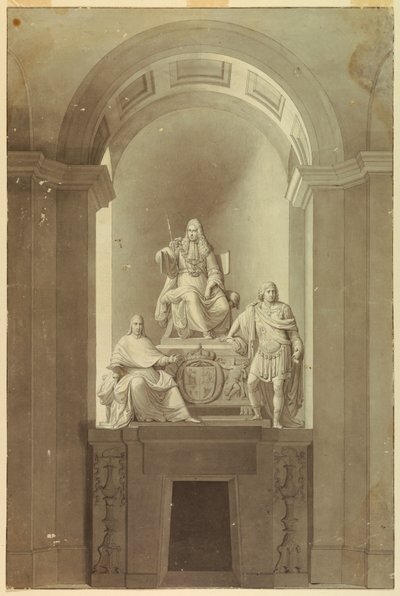 Gravmonumentet för de tre sista stuarterna av Unknown artist