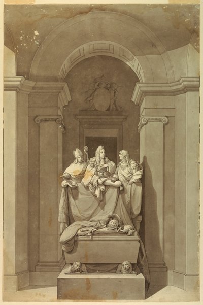 Gravmonumentet för de tre sista stuarterna av Unknown artist