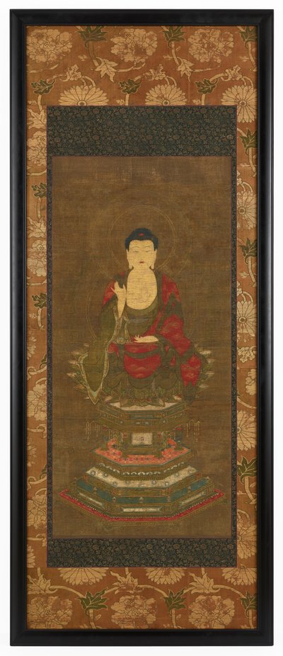 Shakyamuni predikar av Unknown artist