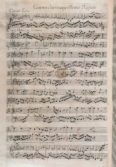 Noter av Johann Sebastian Bach (1700-talet) av Unknown artist
