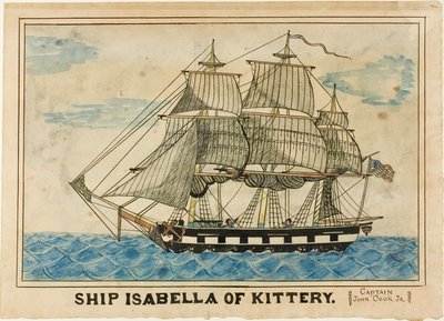 Skeppet Isabella från Kittery av Unknown artist
