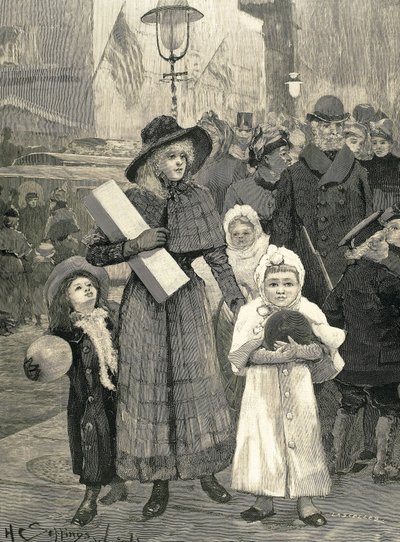 Shopping New York (1891). av Unknown artist