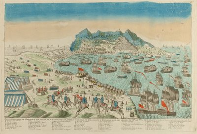 Gibraltars segrar, 1782 av Unknown