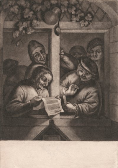 Sångare vid ett fönster av Unknown artist