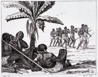 Slavhandel på en resa - i "Det pittoreska Frankrike", T.III av Unknown artist