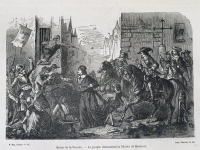 Sling Scene - Folket som kräver Brousels frihet 1648 av Unknown artist