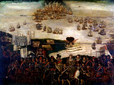 Spanska armadan Dyptich av Unknown artist