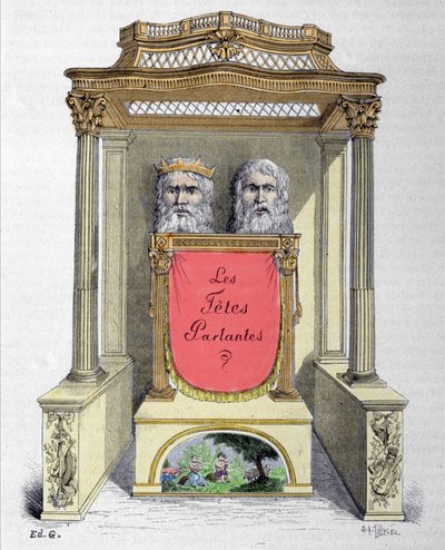 Talande huvuden, Abbe Micals automat av Unknown artist