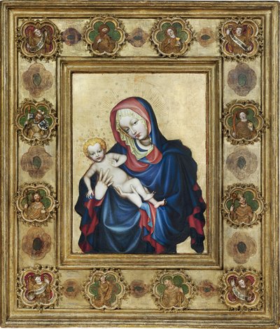 St. Vitus Madonna (Jungfru av Sankt Vitus av Prag) - Anonym. Tempera på panelen av Unknown artist