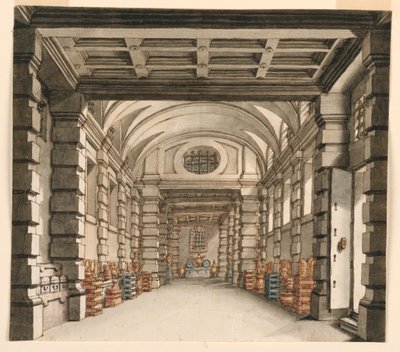 Scenografi, interiör av Treasure House av Unknown artist