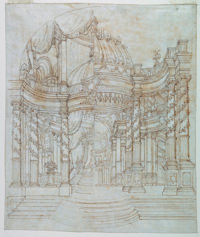 Scenografi: Palace Architecture av Unknown artist