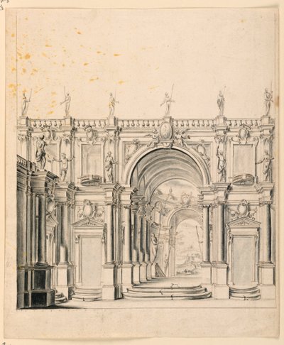 Scenografi: Palace Architecture av Unknown artist