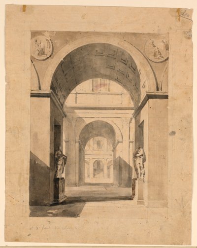 Scenografi, Palace Courts av Unknown artist