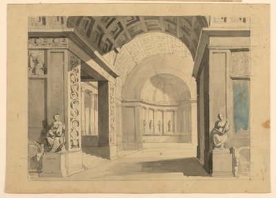 Scenografi, Palace interiör av Unknown artist
