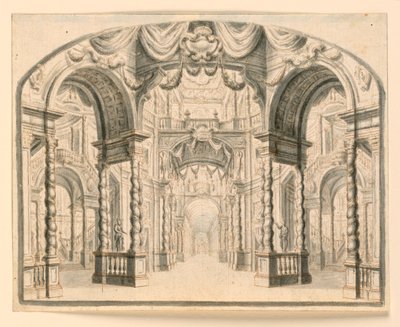 Scendesign: Palace Interiör av Unknown artist