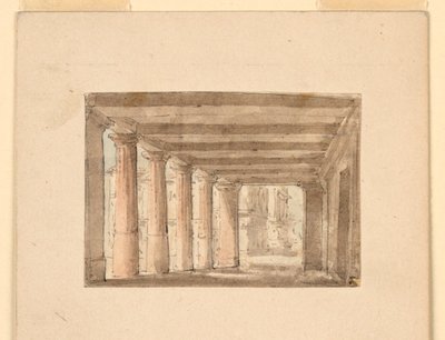 Scenografi, Portico av Unknown artist