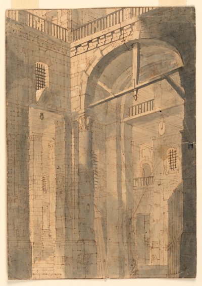 Scenografi, Fängelsehallen av Unknown artist