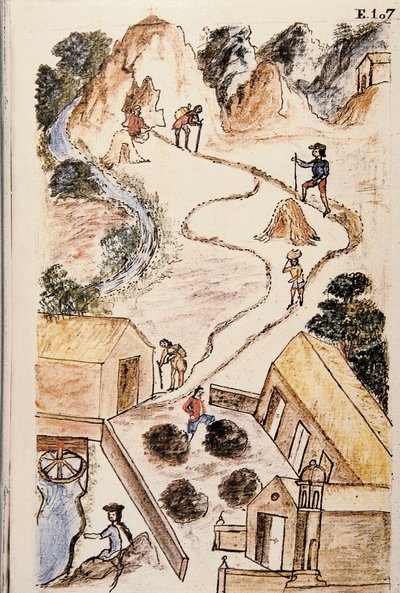 Boken "Trujillo del Peru" eller "Codex Martinez Companion", av Baltazar Martinez Companion och Bujanda, biskop av Trujillo (1782-1785) av Unknown artist