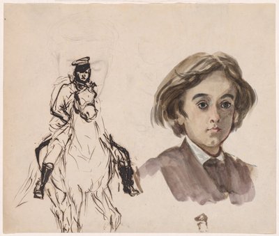 Studieblad av Unknown artist