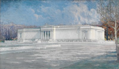 Studera för South Facade of The Cleveland Museum of Art av Unknown artist