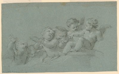 Studie av änglar av Unknown artist