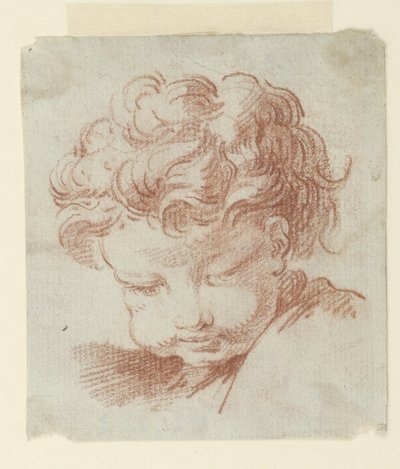 Studie av barnets huvud av Unknown artist