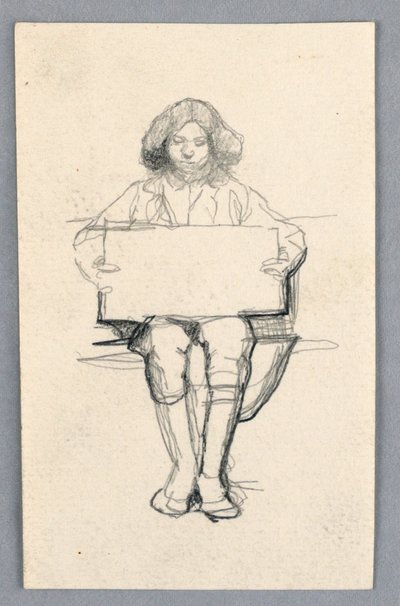 Studie av en ung pojke av Unknown artist