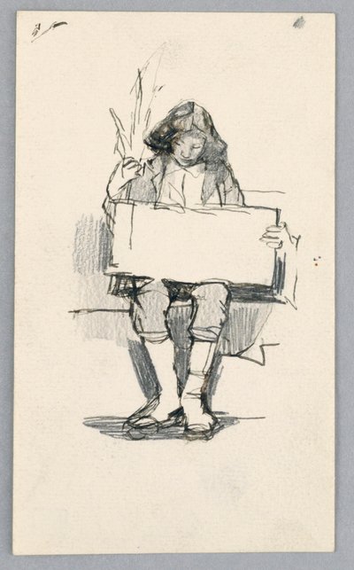 Studie av en ung pojke av Unknown artist