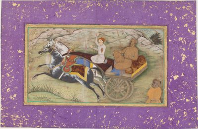 Sultan Salim i en vagn av Unknown artist