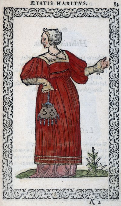 Schweizisk kvinna - i "" Habits et effigies"" av Jean Sulperius av Unknown artist