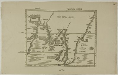 Tabula Moderna Indiae av Unknown artist