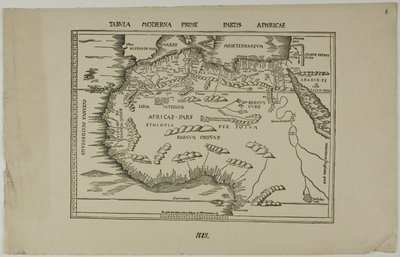 Tabula Moderna Prime Partis Aphricae av Unknown artist