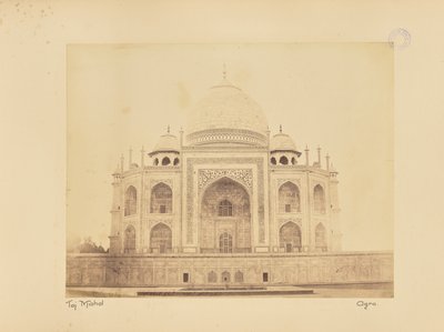 Taj Mahal. Agra av Unknown artist
