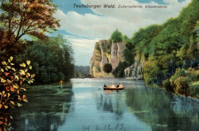 Teutoburgerskogen, Externsteine, Externsteine, historiskt vykort från Tyskland av Unknown artist