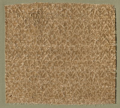 Textil med små löv av Unknown artist