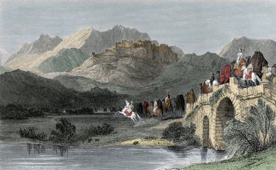 Akropolis i Pergamum - Mindre Asien, eller Anatolien av Unknown artist