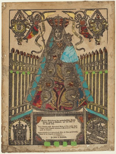 Tillbedjan av madonnan i Einsiedeln av Unknown artist