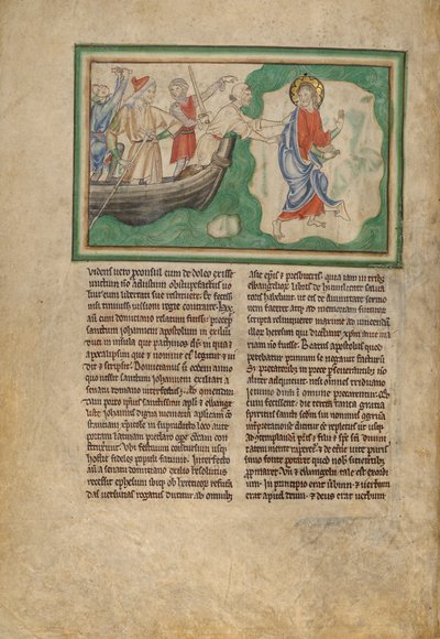 Johannes ankomst till Patmos av Unknown artist