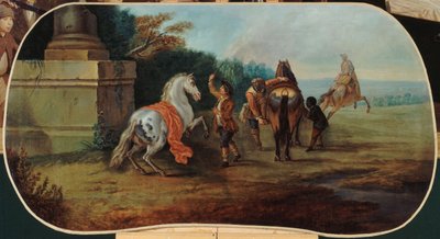 The Bathing of the Horses, mellan 1701 och 1800 (olja på duk) av Unknown artist