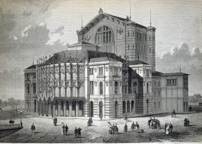 Bayreuth Model Theatre, byggd på initiativ av Richard Wagner och invigdes 1876 av Unknown artist