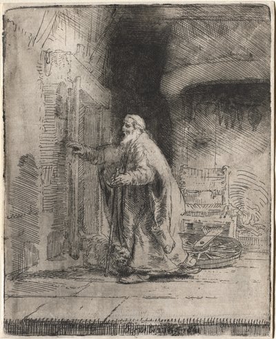 The Blindness of Tobit: The Large Plate av Unknown artist